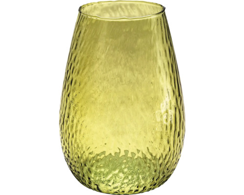 Vază decorativă din sticlă cu suprafață texturată