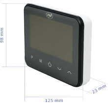 Regulator de încălzire PNI cu dimensiunile 125 mm x 98 mm x 23 mm