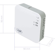 Termostat inteligent PNI Casa PNI CT25 cu dimensiunile 90 x 90 x 25 mm