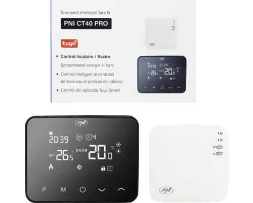 Termostat inteligent PNI CT40 PRO pentru controlul încălzirii și răcirii