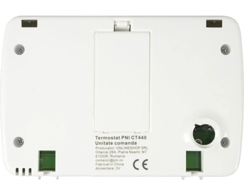 Partea din spate a termostatului PNI CT440