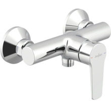 Baterie de perete din metal cu mixer monocomandă de la Jungborn