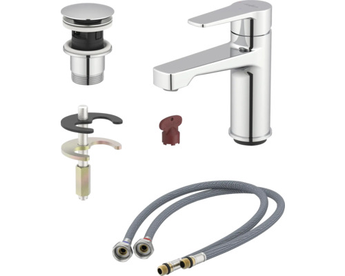 Baterie lavoar cu accesorii de instalare