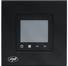 Panou de control PNI negru pentru automatizarea locuinței cu afișaj