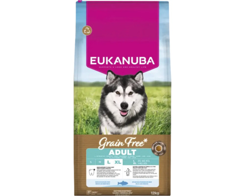 Eukanuba Adult hrană uscată pentru câini, fără cereale, sac de 12 kg