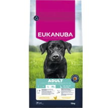 Hrană uscată pentru câini adulți Eukanuba, sac de 15 kg cu simbol de reciclare