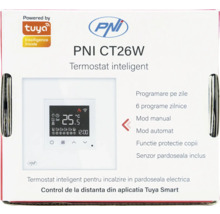 Termostat inteligent PNI CT26W pentru controlul încălzirii electrice în pardoseală, în ambalaj