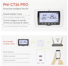 Termostat PNI CT36 PRO cu schema de instalare
