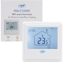Termostat inteligent PNI CT25PE WiFi pentru încălzire electrică prin pardoseală