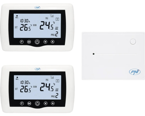 Două termostate digitale programabile și un receptor