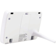 Vedere din spate a unui termostat cu suport