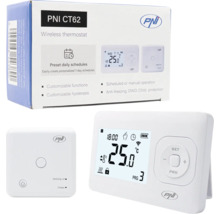 Termostat wireless PNI CT62 cu receptor și cutie