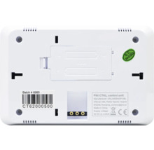 Spatele unității de control PNI CT62 cu compartiment pentru baterii și sigiliul de calitate Q.C. Passed.