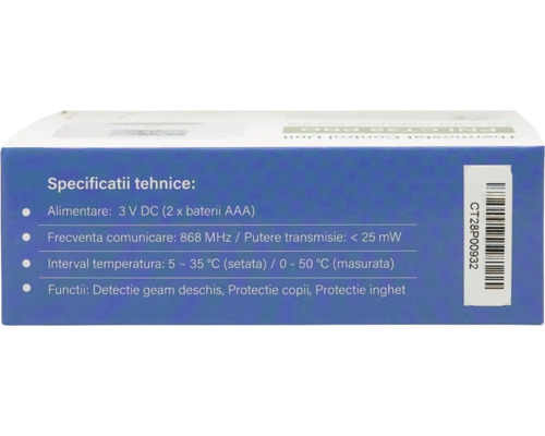 Specificații tehnice unitate control termostat PNI CT28 Pro