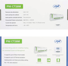 Distribuitor PNI CT28M pentru încălzire prin pardoseală cu accesorii și logo PNI