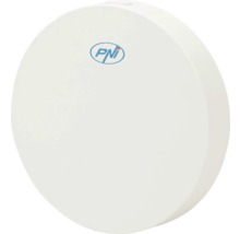 Logo PNI pe un obiect rotund alb