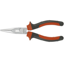 Clește plat cu fălci lungi, conice și mânere izolate