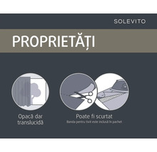 Caracteristici produs Solevito: opac dar translucid, se poate scurta