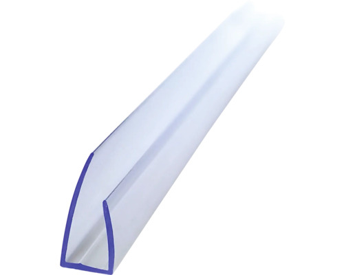 Garnitură transparentă pentru duș din plastic în formă de U pentru uși de duș din sticlă.