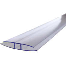 Profil H transparent pentru plăci celulare din plastic pentru îmbinarea plăcilor de policarbonat.
