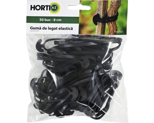 Pachet cu 50 de bucăți, legături elastice de grădină, lungime 8 cm