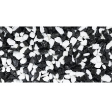 Pietriș decorativ din piatră în alb și negru