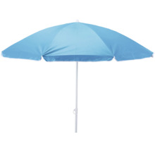 Umbrelă de soare albastră cu margine albă
