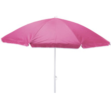 Umbrelă de soare roz cu margine albă