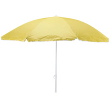 Umbrelă de soare galbenă cu cadru alb