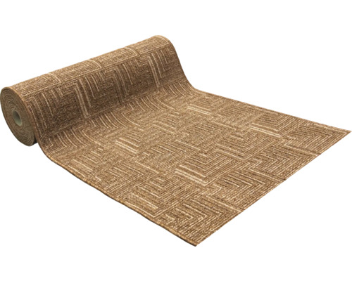 Covor rulat cu model geometric