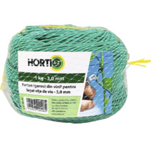 Pachet sfoară de grădină verde, 1 kg, 3.0 mm, pentru legat plante