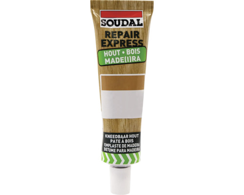 Chit de lemn Soudal Repair Express în tub pentru reparații lemn.