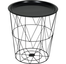 Măsuță laterală decorativă din metal cu tavă