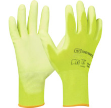 Mănuși de lucru galbene textile, la pereche