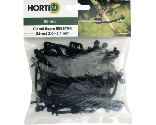 Pachet de 50 de legături pentru viță de vie REBSTAR pentru sârme cu diametrul de 2,0 până la 3,1 milimetri