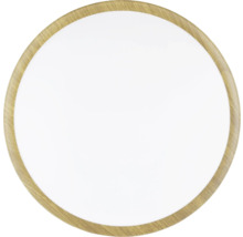 Plafonieră LED rotundă cu ramă din lemn