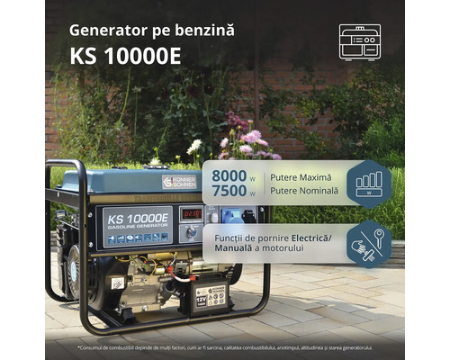 Generator pe benzină KS 10000E
