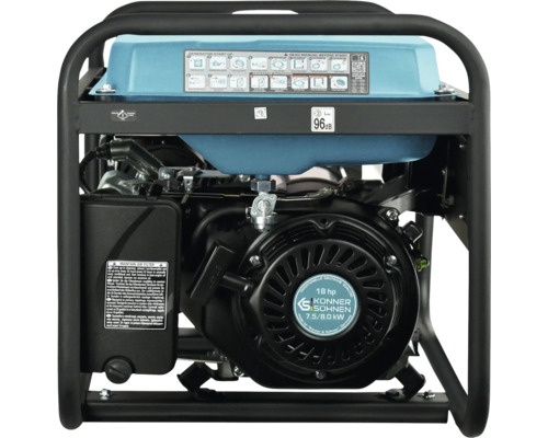 Generator de curent cu instrucțiuni de utilizare și logo-ul producătorului