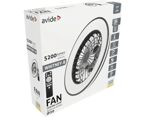 Ambalaj pentru o lustră cu ventilator Avide Whitney-B, 5200 lumeni