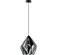 Lampa suspendată neagră cu design geometric