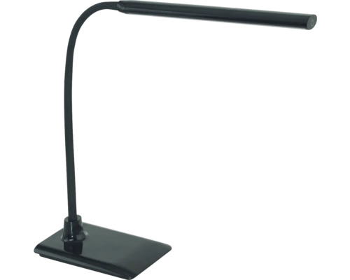 Lampă de birou cu gât flexibil și bază dreptunghiulară