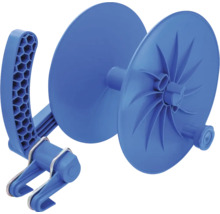 Derulator albastru din plastic pentru rufe