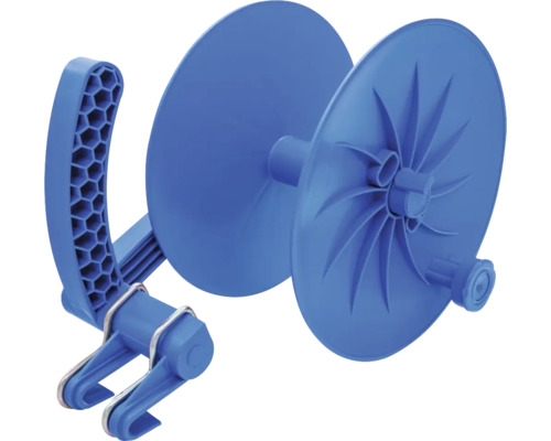 Derulator albastru din plastic pentru rufe