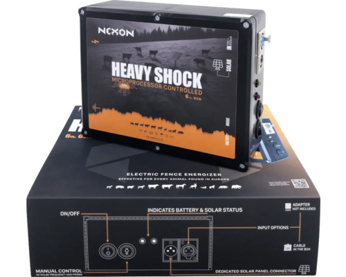 Aparat pentru gard electric Nexon cu conexiune solară și indicator de baterie