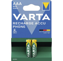 Varta Recharge Accu Phone AAA 800 mAh, pachet de două