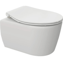 Vas de toaletă suspendat cu spălare profundă din ceramică sanitară cu capac