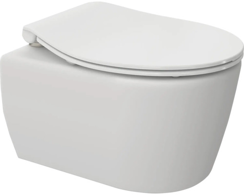 Vas de toaletă suspendat cu spălare profundă din ceramică sanitară cu capac