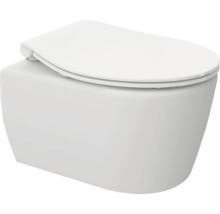 WC suspendat ceramic cu spălare adâncă și capac WC