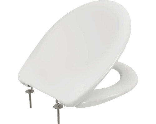 Capac de toaletă din ceramică sanitară cu material de fixare