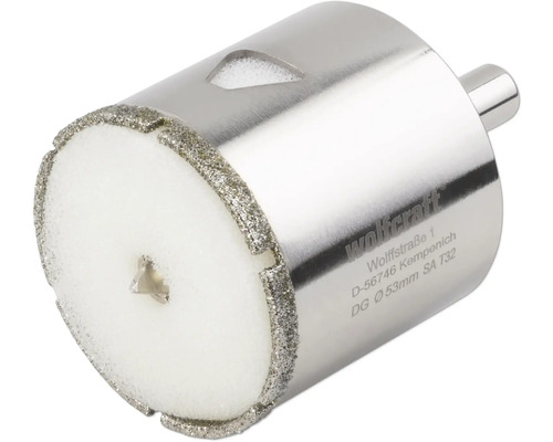 Freza diamantată Wolfcraft cu diametrul de 53 milimetri